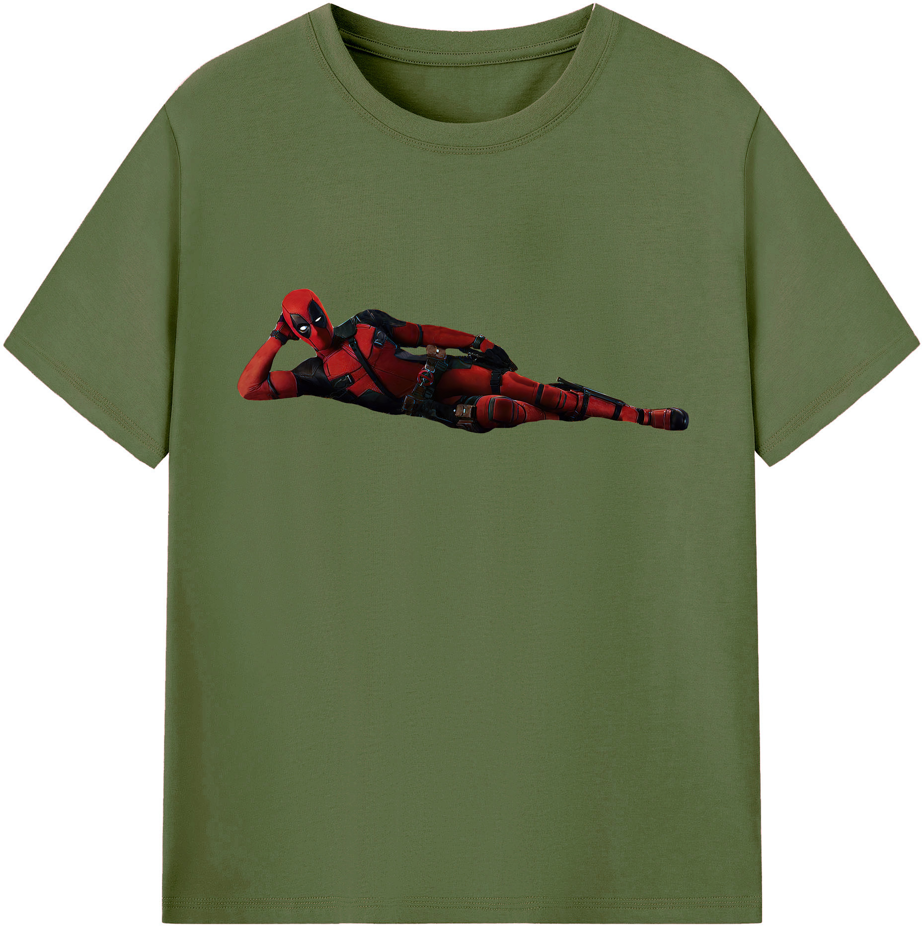 （画像用） Deadpool デッドプール 綿100％半袖Tシャツ（フロントプリント）